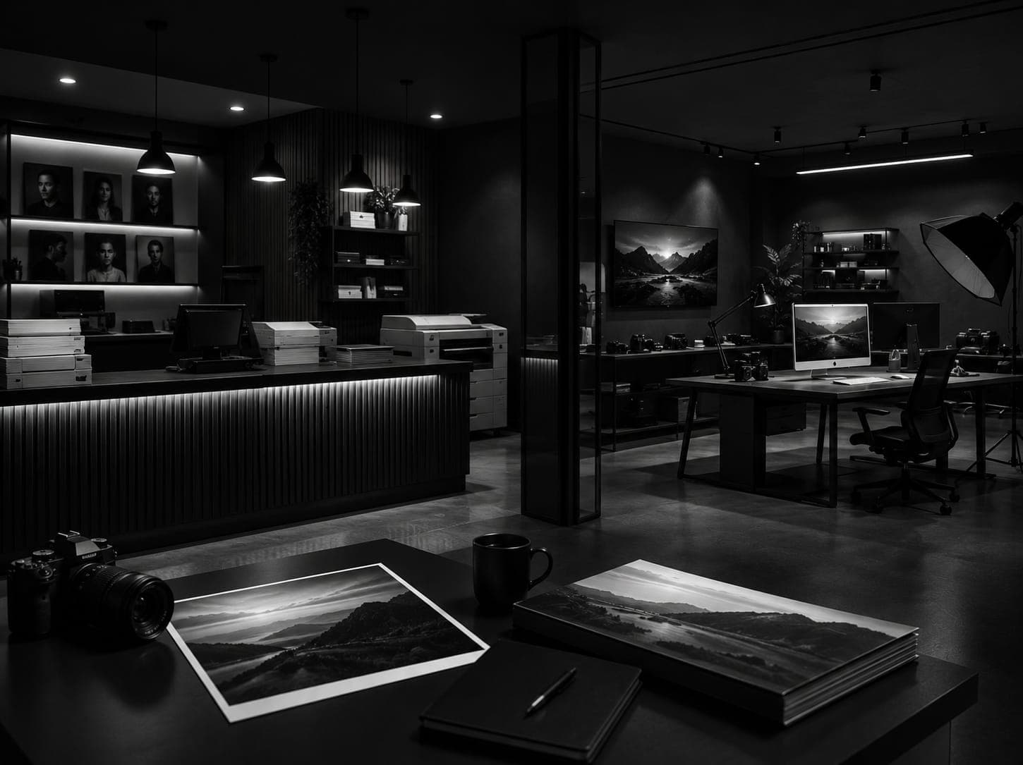 Placeholder — the Black Pearl Studio team at work in the Doha Mall studio
