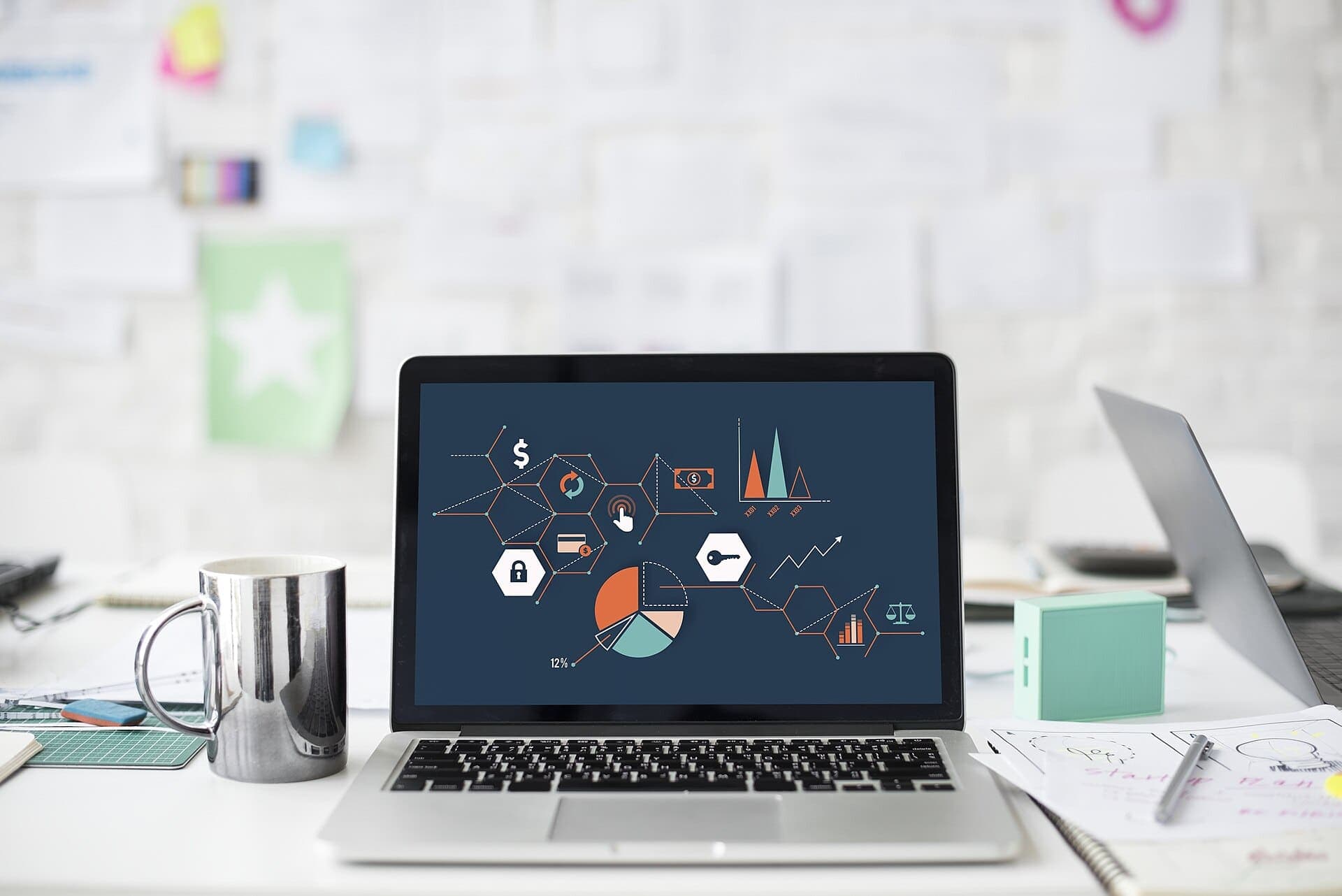 Placeholder — a photographer reviewing an edited event gallery on a laptop